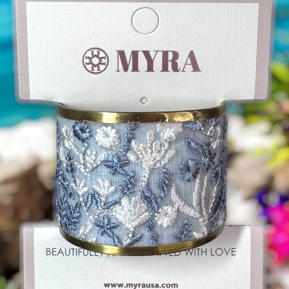 Myra Bag Handcrafted Kissimmee Bloom Cuff Bracelet - New